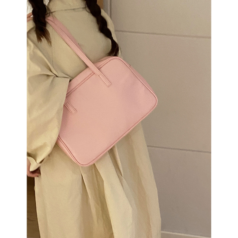 Deere Jack Women's shoulder bag Preppy briefcase new stylish large volume shoulder bag solid color versatile handbag