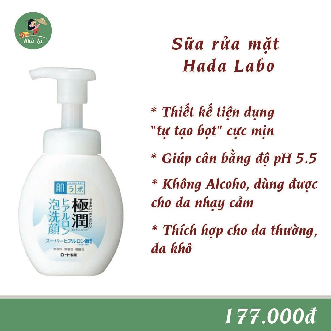 Sữa Rửa Mặt Tạo Bọt HadaLabo