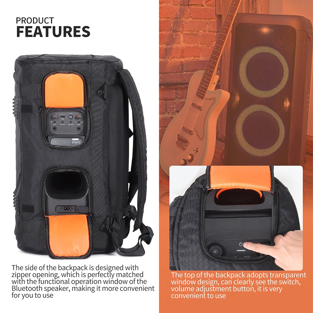 For JBL PARTYBOX 110 / 310 Portable Bluetooth Speaker Storage Backpack Large Capacity Waterproof Travel Carrying Case Bags