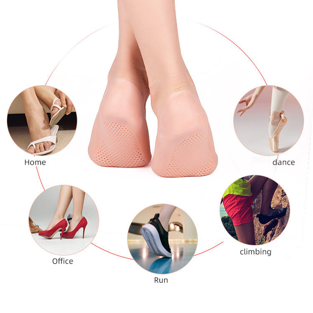 totoro New style 1 Pair Gel Sock Silicone Feet Protector Pain Relief ...