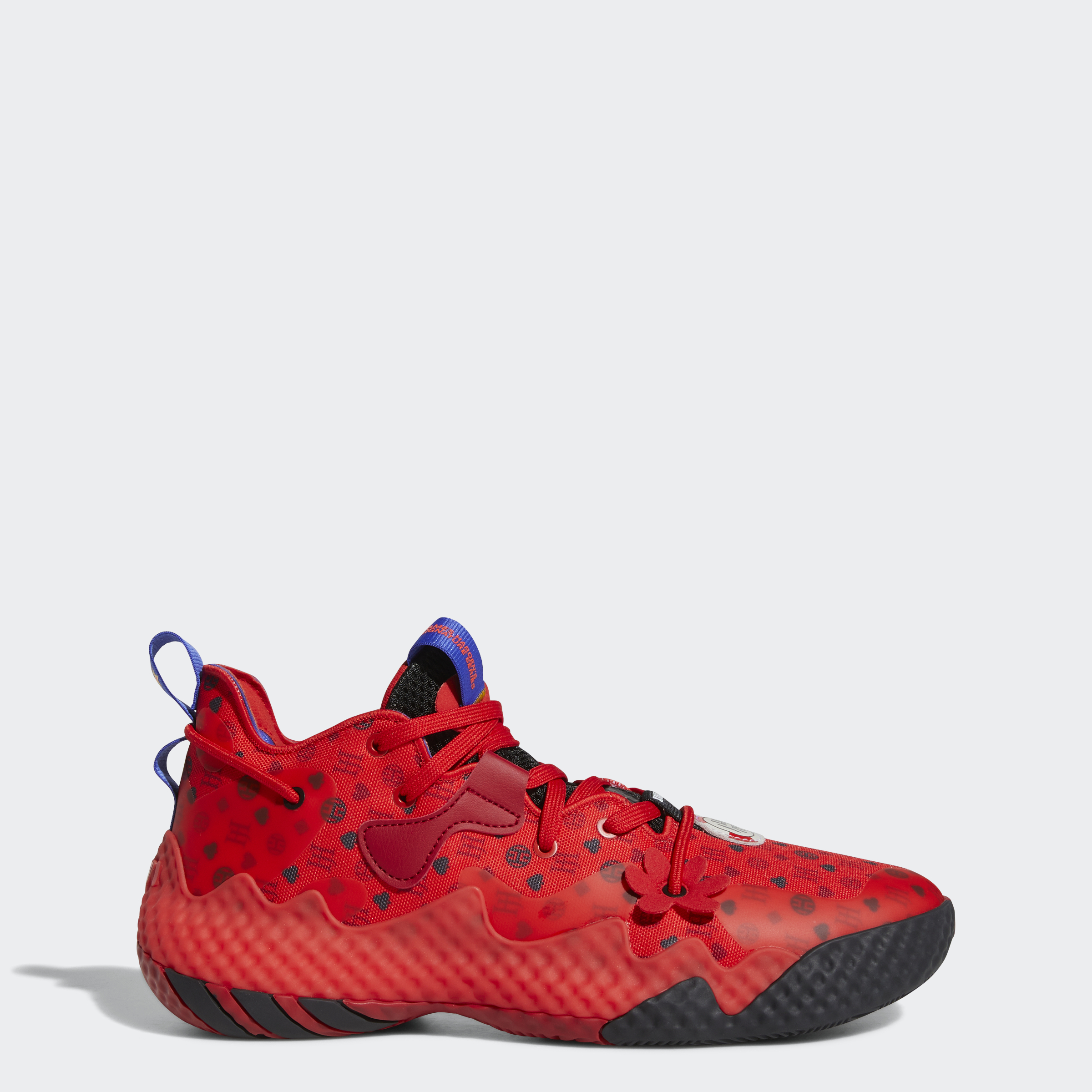 Adidas bóng rổ giày harden vol. 6 unisex đỏ hq3884