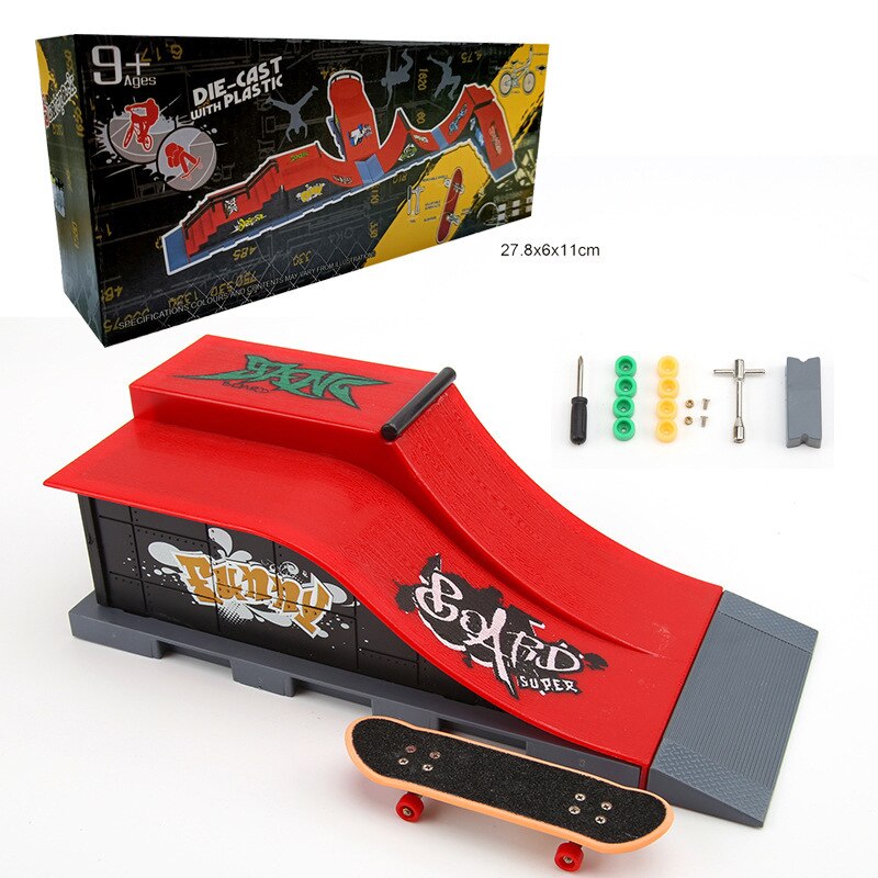 Skateboard Ramp , Fingerboard Half Pipe Ramp, Mini Skateboards For Fingers, Finger Skateboards Kit For Fingerboards
