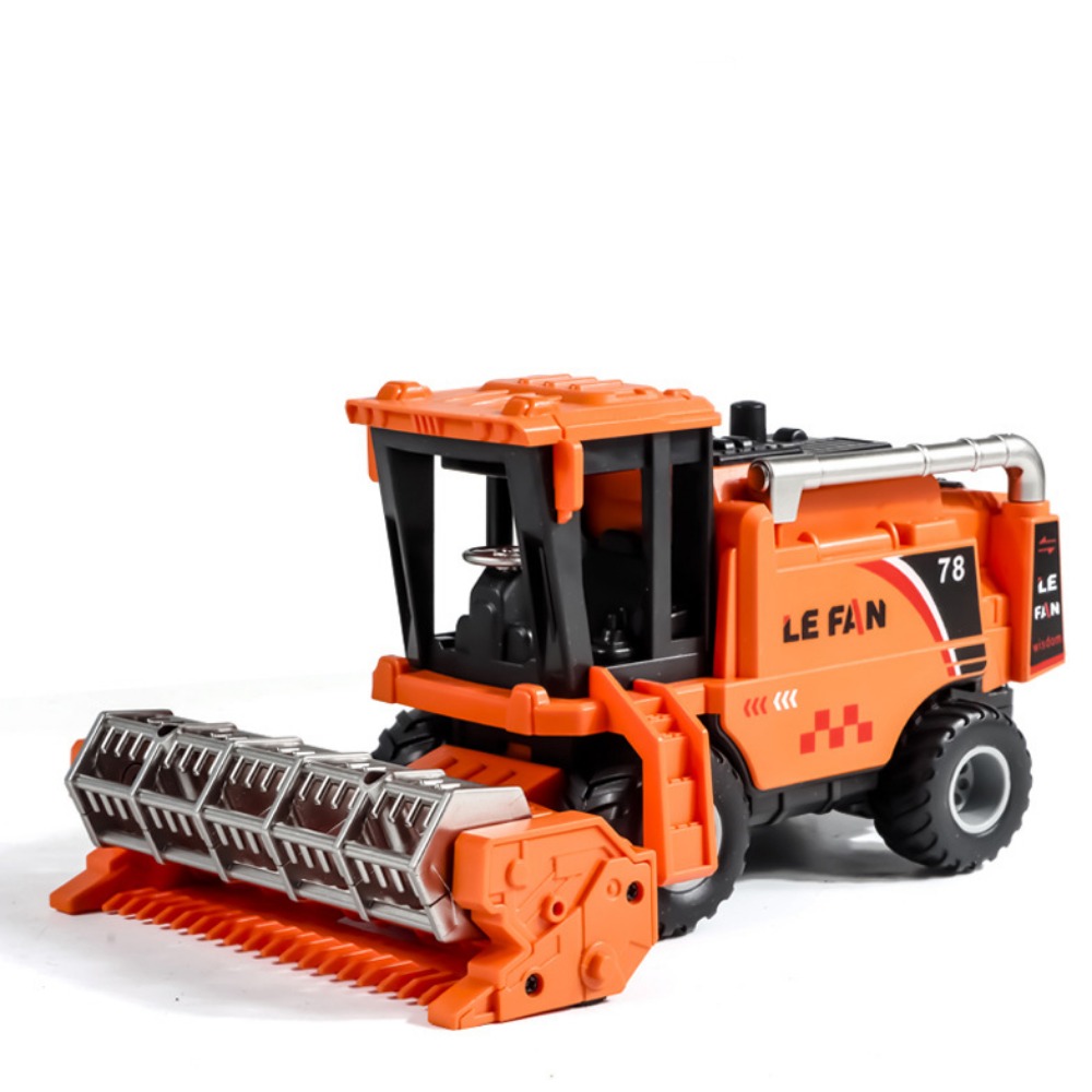 Toy Rice Harvester Pull-back Truck Model Harvester Simulation Farm Harvester Toy Tractor ...