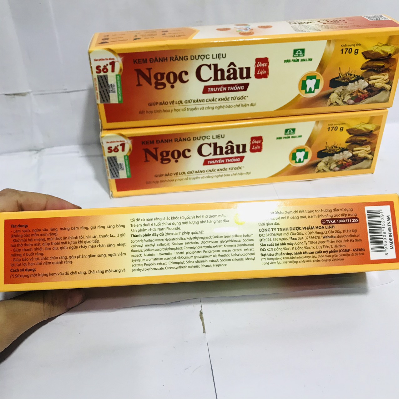 Kem đánh răng dược liệu Ngọc Châu (100G-170g)