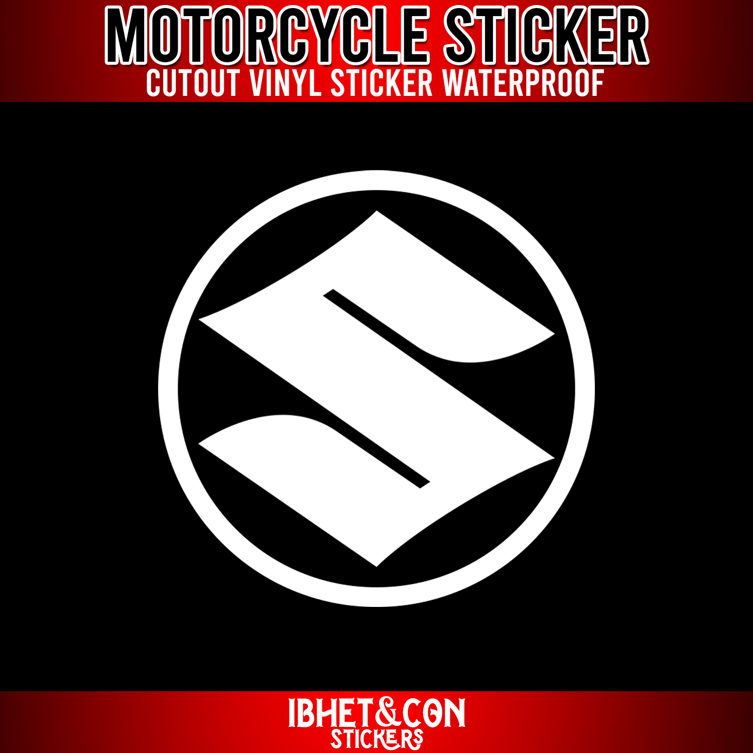 SUZUKI Name and Logo Vinyl Badge Sticker Decal Sheet Motocross Window –  minxmoto