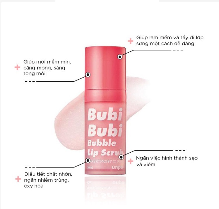 Combo 2 Sản Phẩm Dưỡng Môi Unpa Bubi Bubi Lip (TTBC 10ml - Son 3.8g)