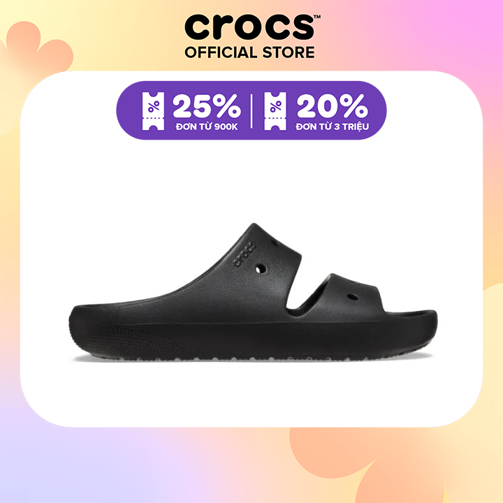 Dép Xăng Đan Unisex Crocs Classic V2 - Black - 209403-001