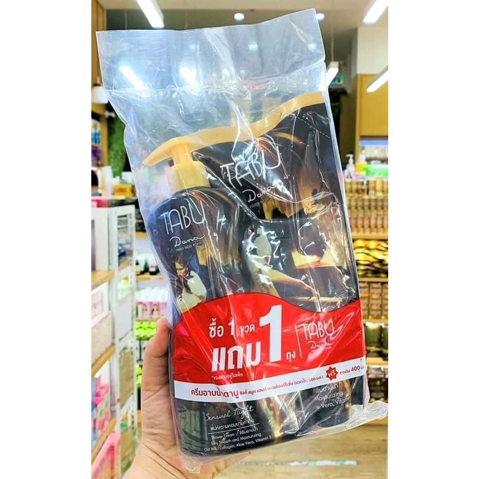 [Chính Hãng] Combo Sữa Tắm Hương Nước Hoa TABU Thái Lan (Chai 500ml + Túi 400ml)