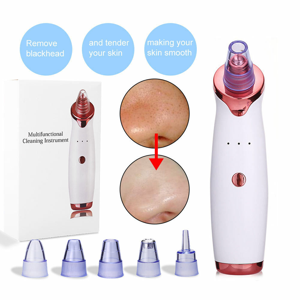 Suction Blackhead Remover Electric Vacuum Acne Extractor Pores Deeply Cleaning Tool Whitehead Multifunctional Skin Care Beauty Device. 