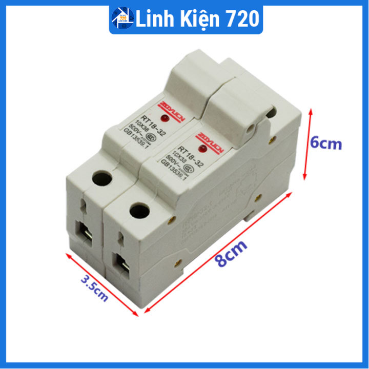 Hộp cầu chì RT18-32(X) 10x38mm