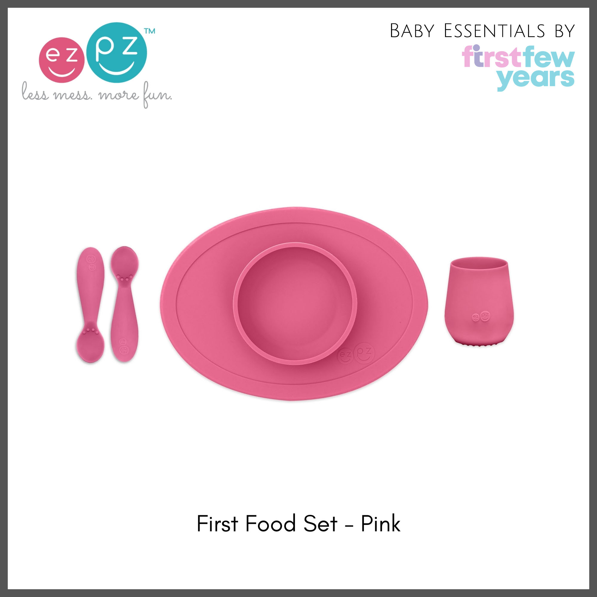 ezpz - First Foods Set (Blush)