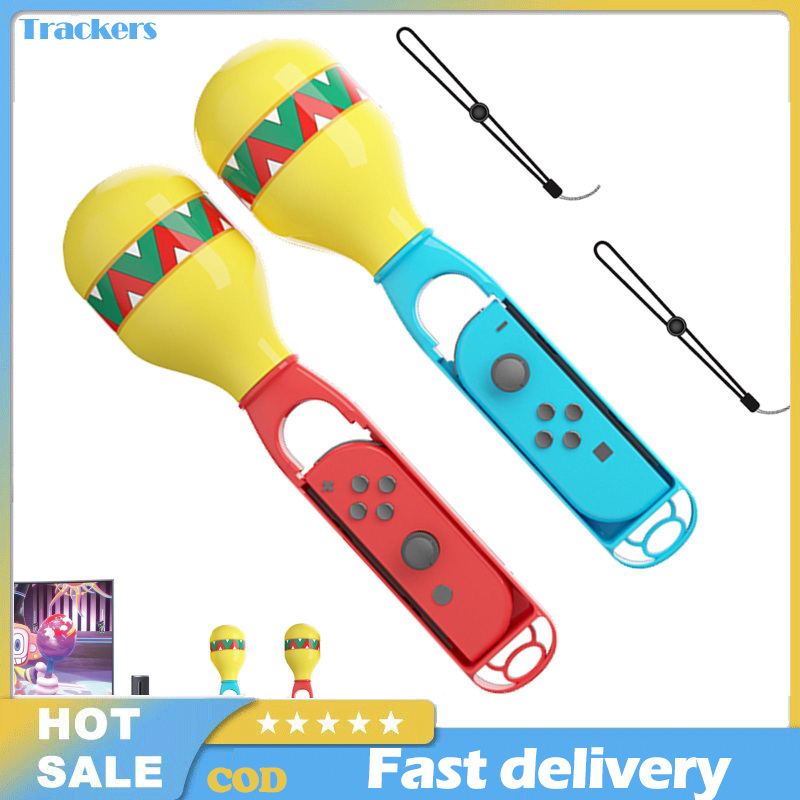 2pcs Game Sand Hammer Hand Grip Compatible For Switch Left Right Small Handle Controller Grips With Wrist Strap【Returnable within 15 days】