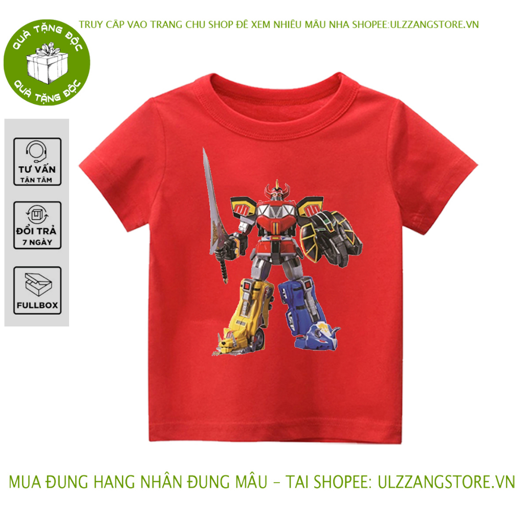HOT Áo thun trẻ em ROBOT , 4 màu áo, đầy đủ size