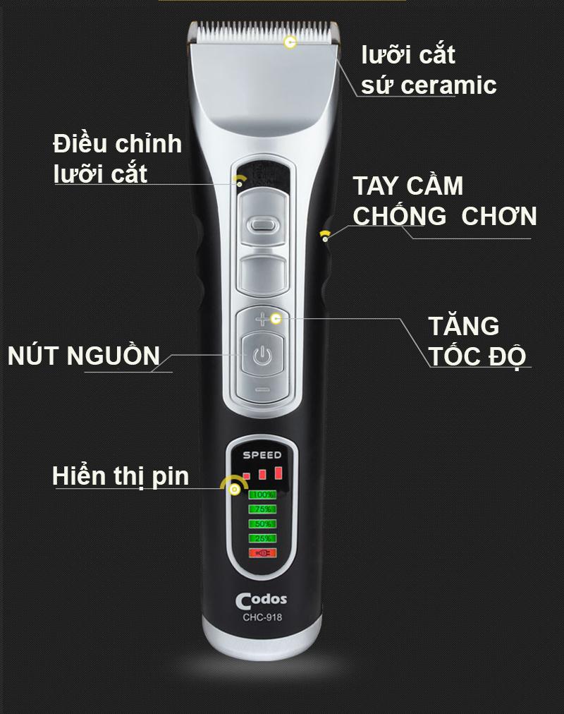 Tông đơ cắt tóc cao cấp Codos 918 DDTM