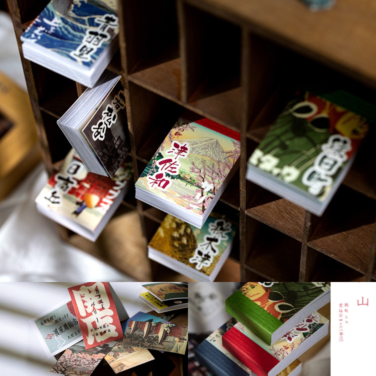 Cuốn 50 miếng sticker mẫu văn hóa nhật bản