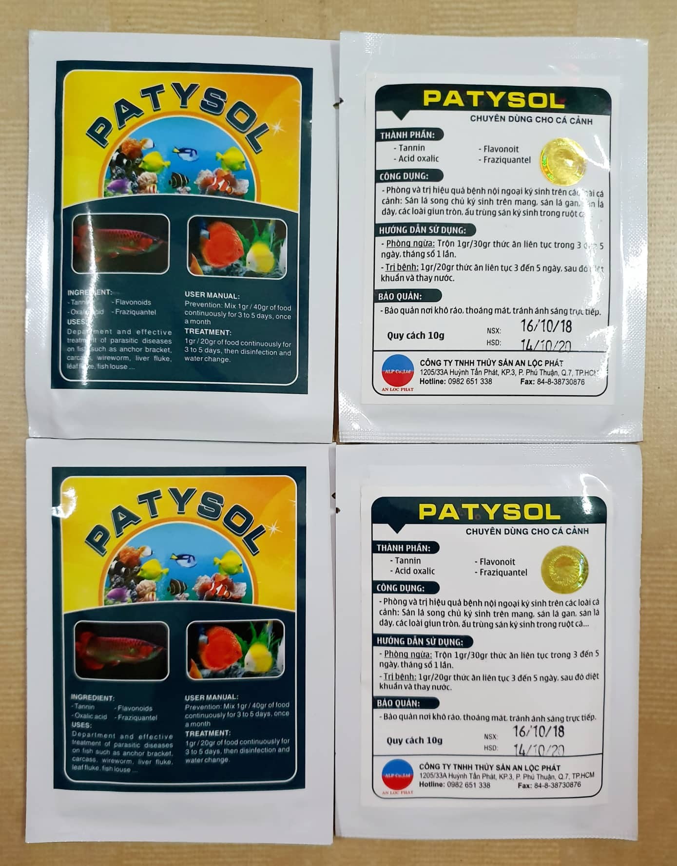 PATYSOL - Xử Lý Kí Sinh Trùng Hồ Cá