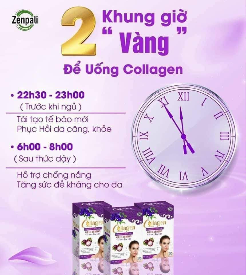 Collagen Măng Cụt Đậu Biếc ( Zenpali - Hộp 30 gói ) - GIÁ SỈ