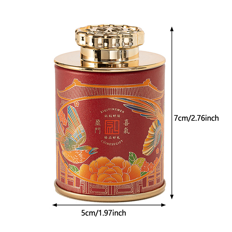 【Deal】 1PCS Mini Tea Container With Lid Candy Retro Empty Cans Container Coffee 'er Rock Black Tea Storage Container Can Jar.