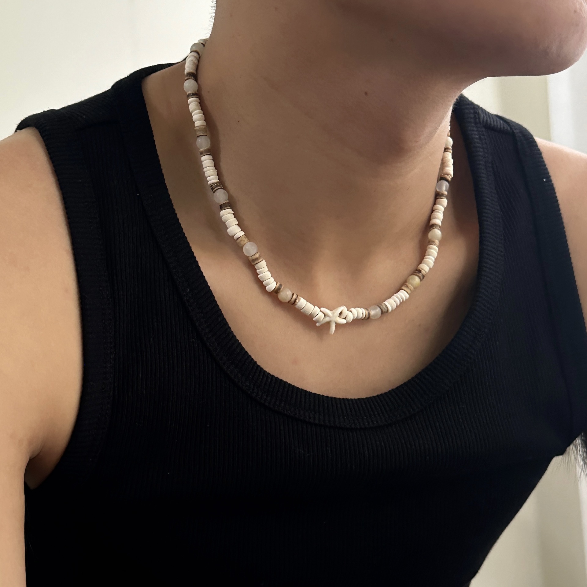 Surfer Shell Chain 【Special offer】Surfer Coconut Shell Starfish Necklace Jewelry Men's Hip ...