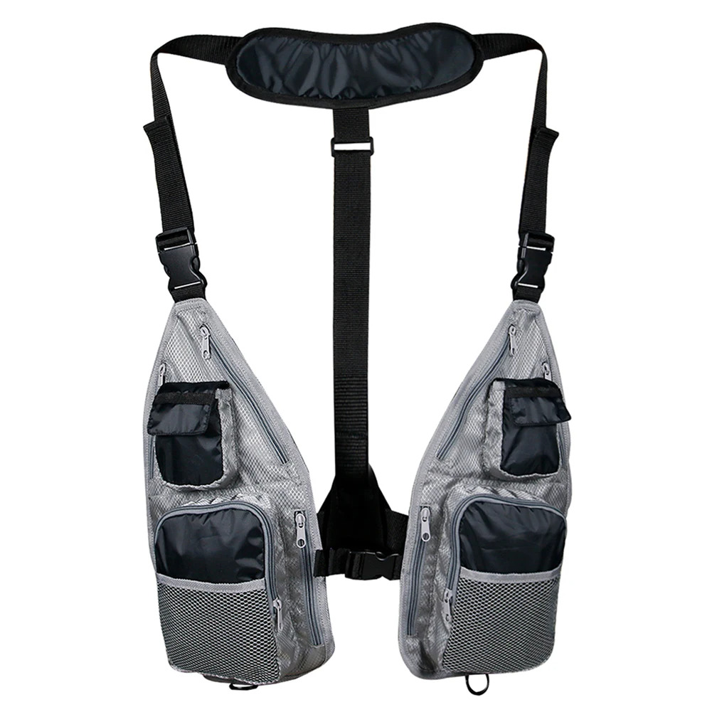 Multi-pocket Lightweight Fly Fishing Vest Pack 600D Oxford Cloth