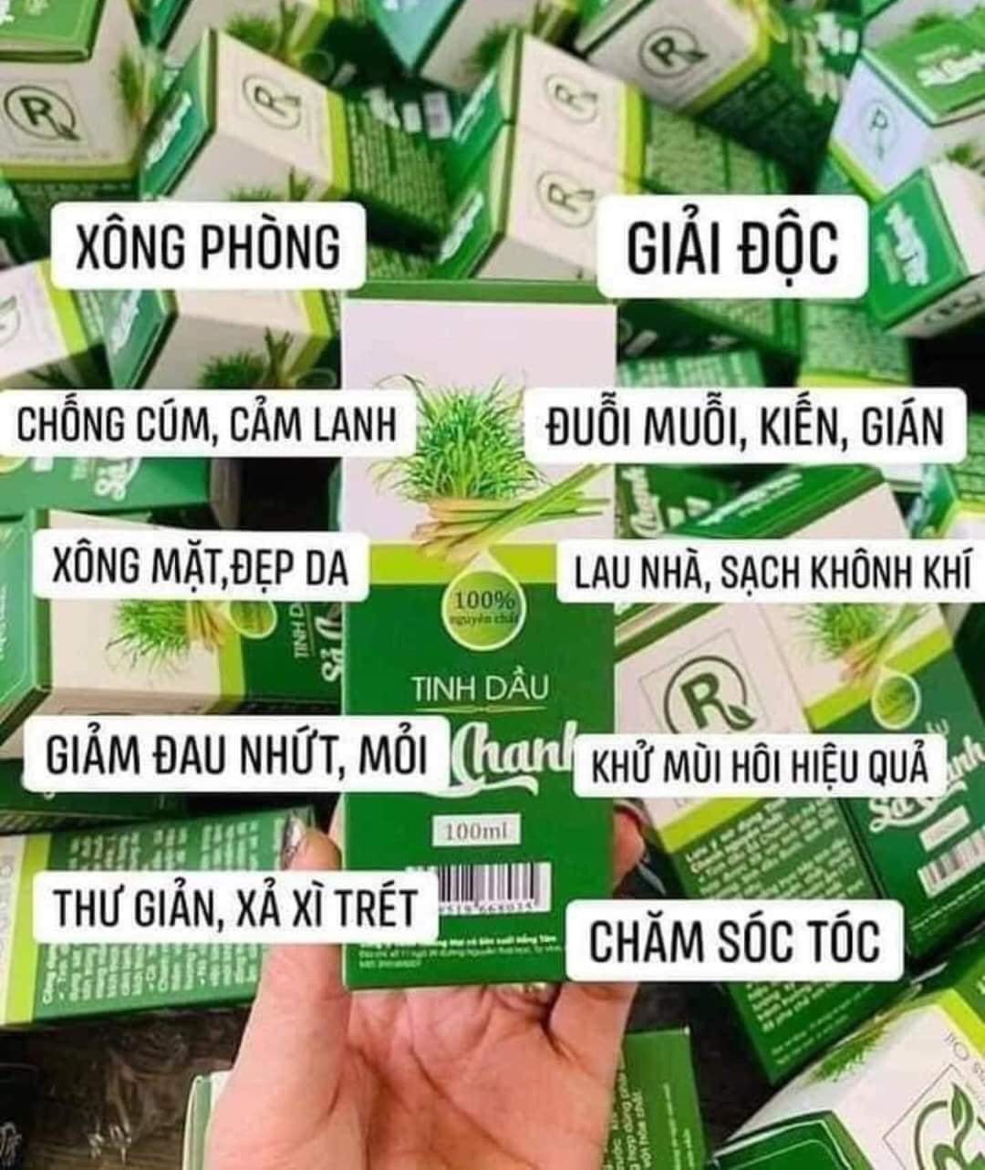Tinh Dầu Sả Chanh Giúp đuổi muỗi chai 100ml