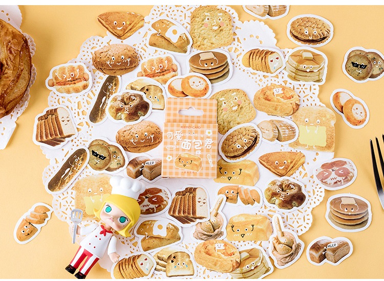 Hộp 46 stickers thức ăn uống