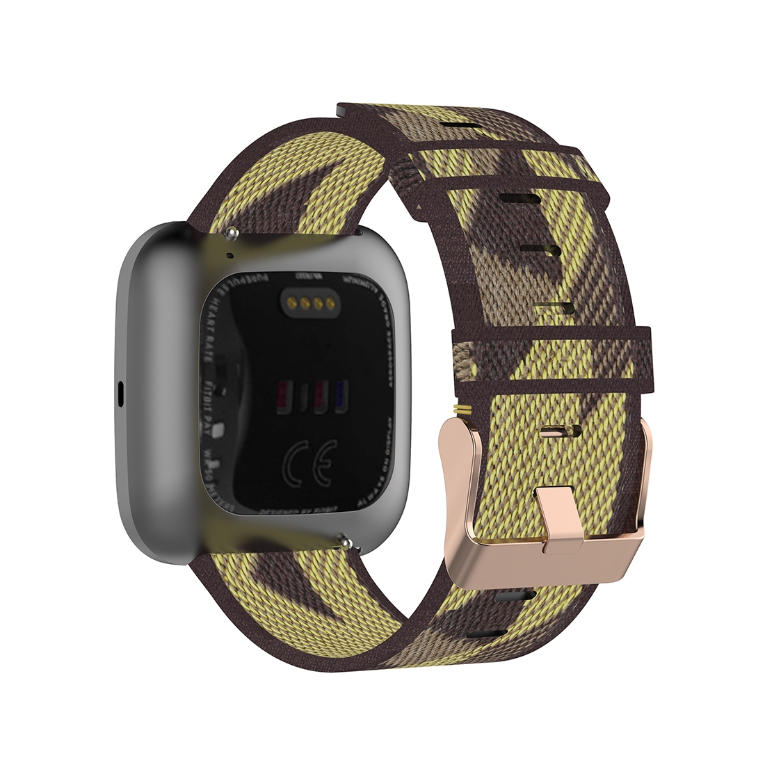 23mm Stripe Weave Nylon Wrist Strap Watch Band for Fitbit Versa 2, Fitbit Versa, Fitbit Versa Lite, Fitbit Blaze(Blue)(Own sale)