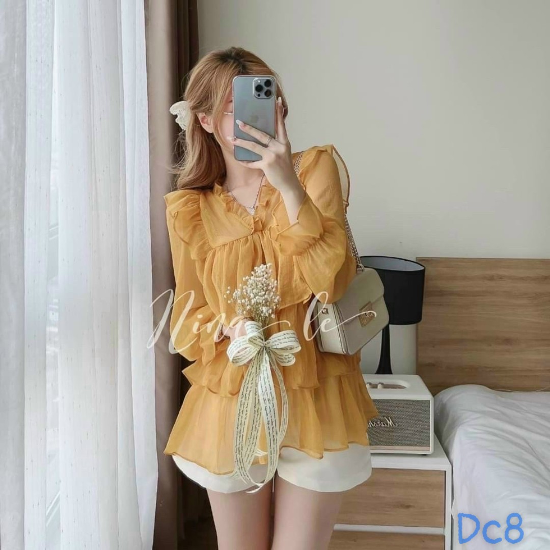 Sét áo lụa quàn ford xinh lung linh ld22