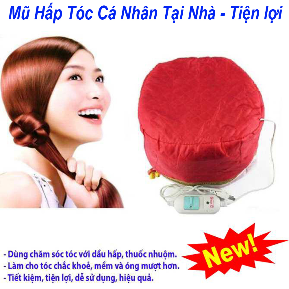 Mũ hấp tóc cao cấp, kích nhiệt tại nhà.