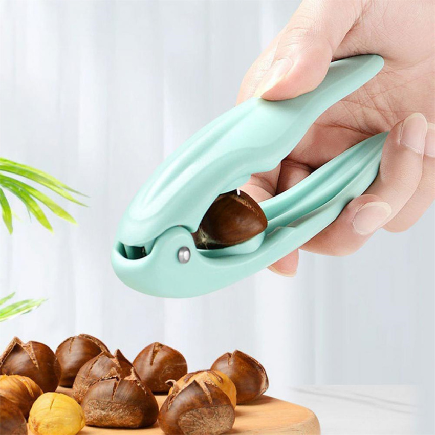 Hạt dẻ mở công cụ Hướng dẫn sử dụng hạt dẻ mở Clip Pecan óc chó nutcracker vỏ chịu lực cao Cracker mở với không tay cầm trượt