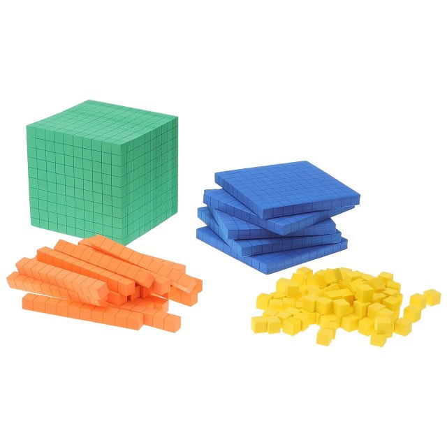 Demonstration Box Stack Kids Building Blocks Learning Children Educational Counting Cube Building
