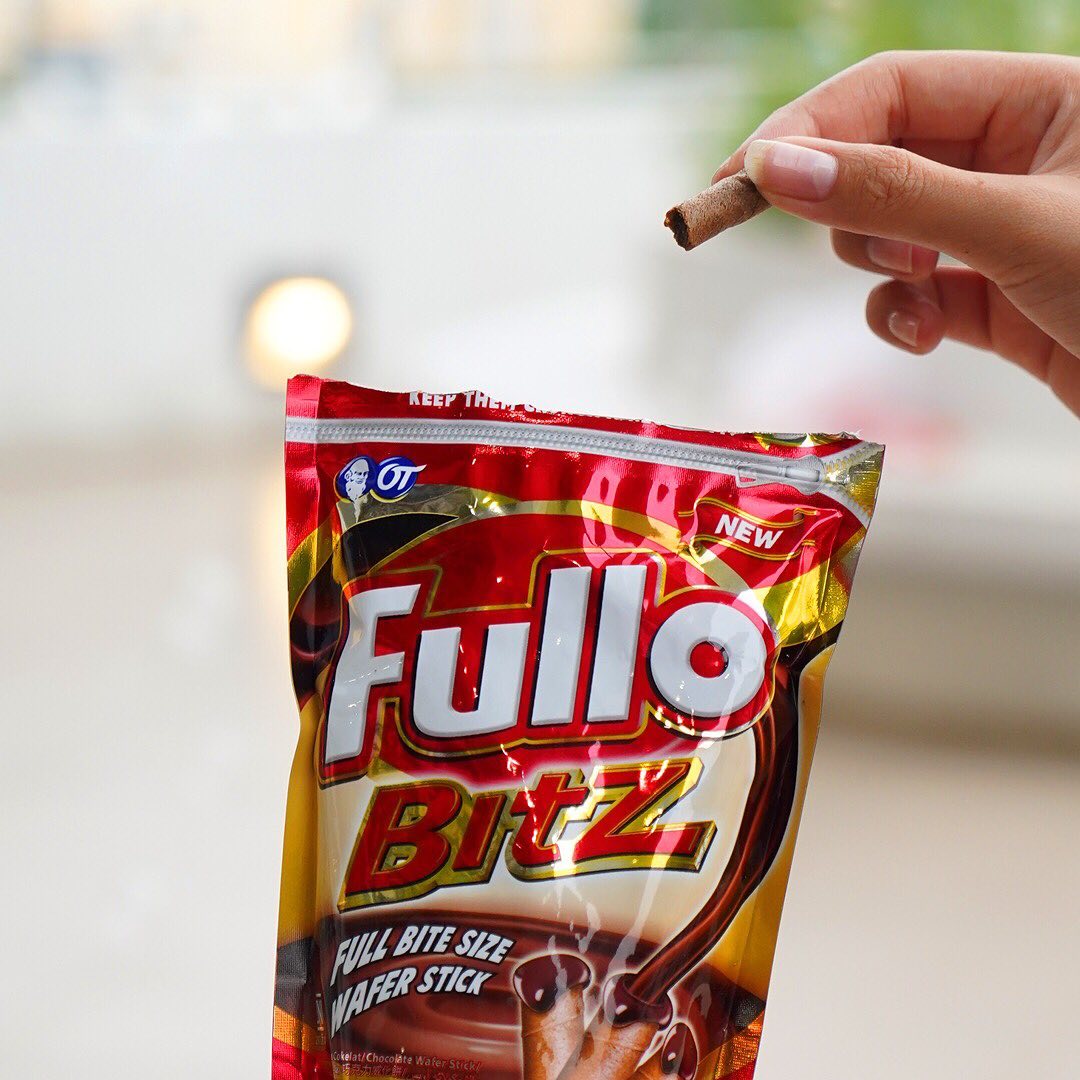Bánh quế Fullo Bitz Sôcôla 80gr (Gói Zip tiện lợi)