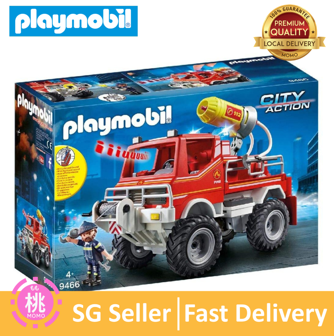 playmobil fire crane