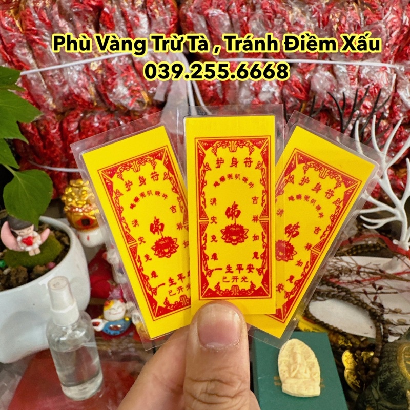 Phù vàng trừ tà - tránh điềm xấu