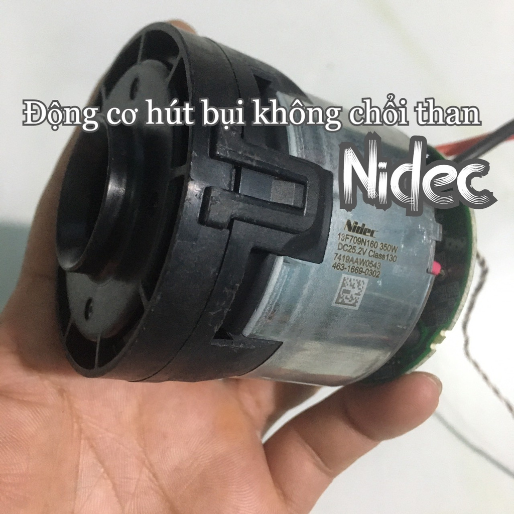 Motor hút bụi BLDC Nidec 370w 18-25V siêu  mạnh