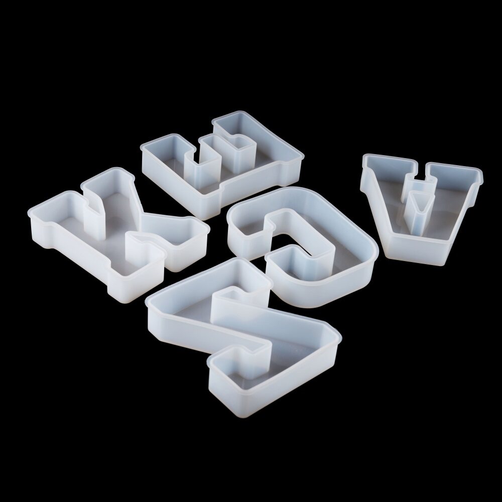 3Sizes A to Z Letter Silicone Molds Alphabet Epoxy Resin Mold for