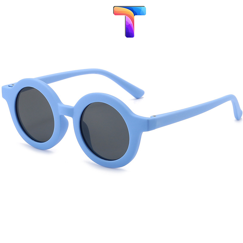 [Nhiều màu] Mắt kính râm trẻ em trai gái phân cực tròn Polarized 6054