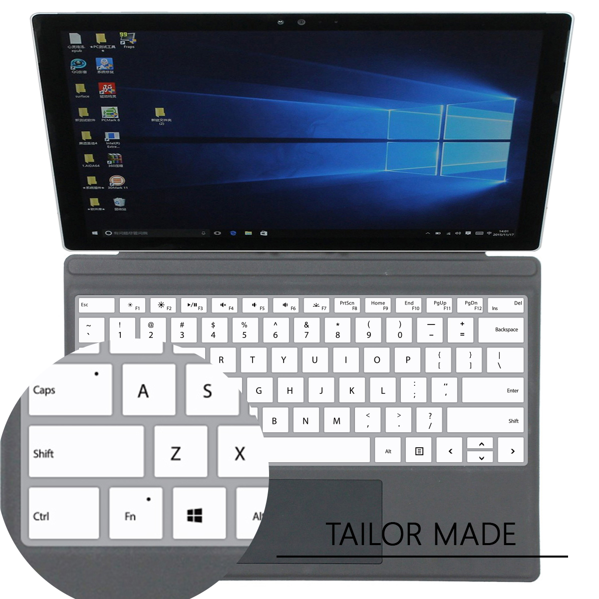 【UrbanNomad】HRH English Silicone Keyboard Cover Skin For Microsoft