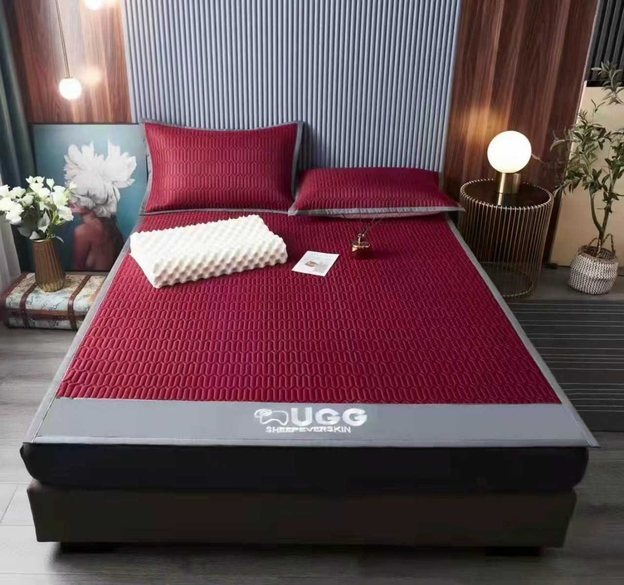 Chiếu điều hoà cao su non trải giường thương hiệu UGG cao cấp