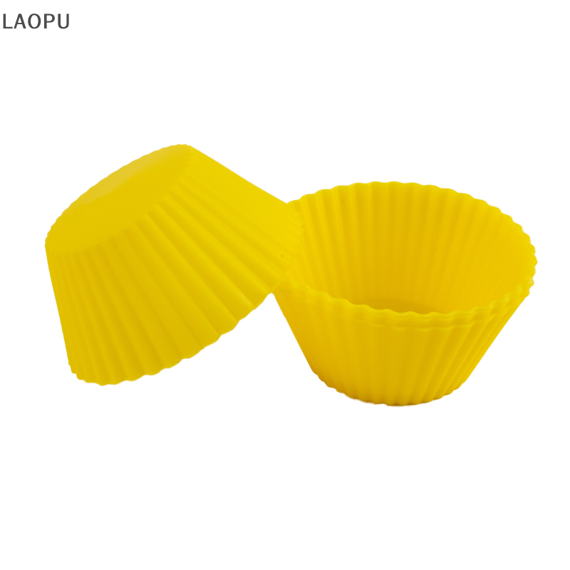 LAOPU 4Pcs Silicone Cake Cup Liner Baking Cup Mold Muffin Round Cakecup Cake Tool