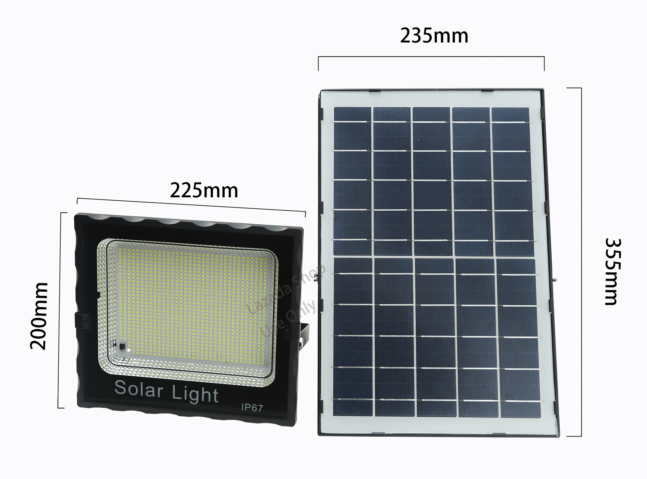 Đèn pha led Năng Lượng Mặt Trời 300w