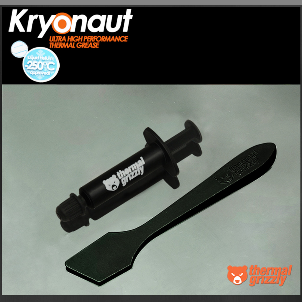Nhiệt Grizzly kryonaut 1 gam hiệu suất cao tấm dán nhiệt để làm mát CPU GPU Bộ vi xử lý Card đồ họa heatsinks