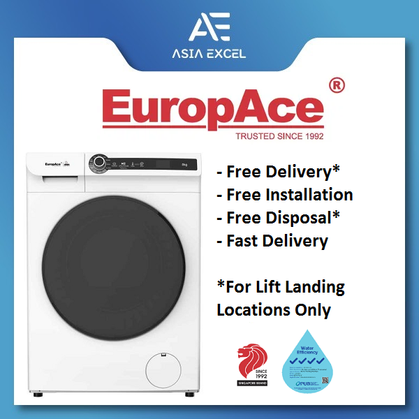EUROPACE EFW 7801Y (EFW7801Y) 8KG WHITE INVERTER FRONT LOAD WASHING