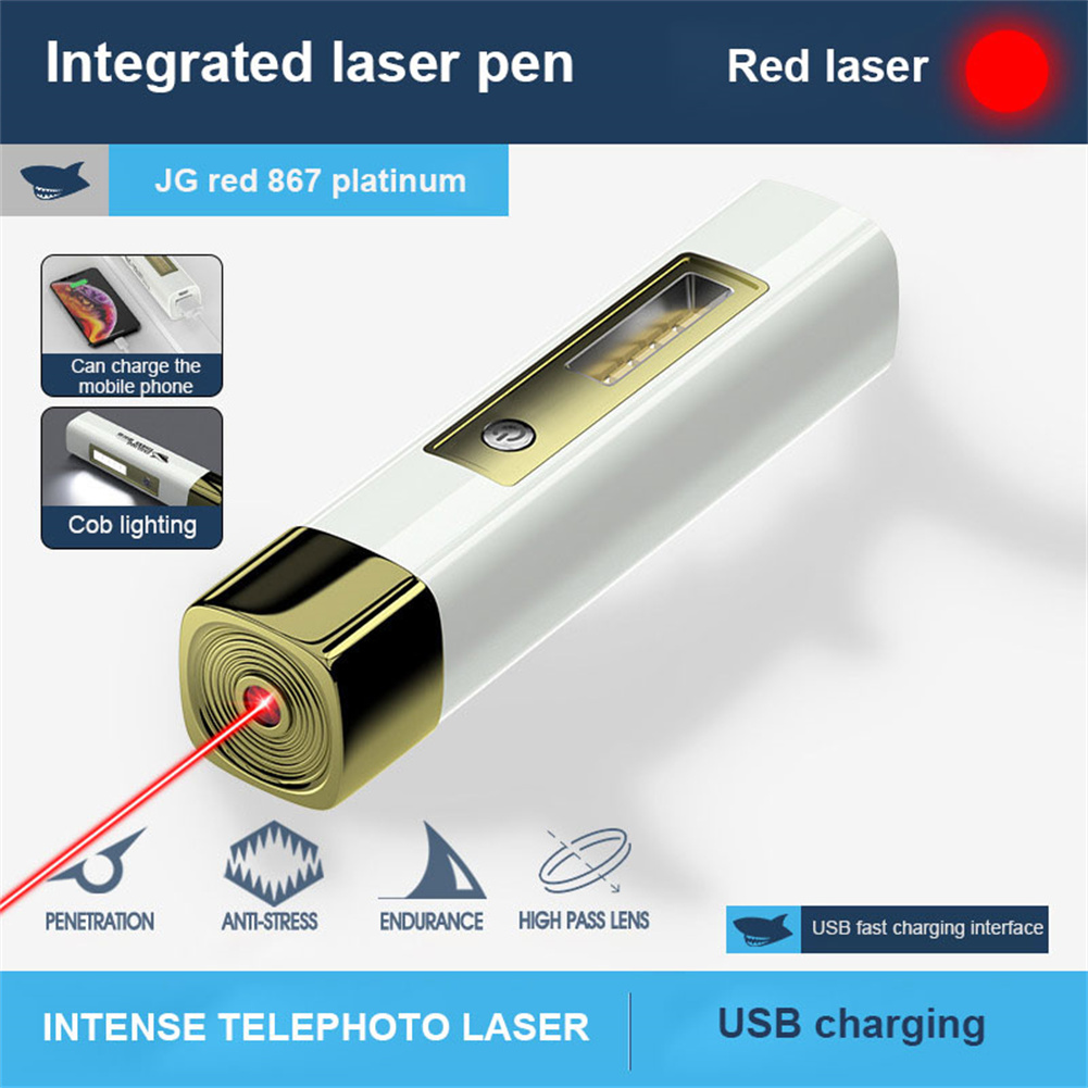 1SET Flashlight Outdoor Lighting With Cob Side Light Laser Pen Camping Flashlight Mini Laser Flashlight Torch Portable Laser Torch