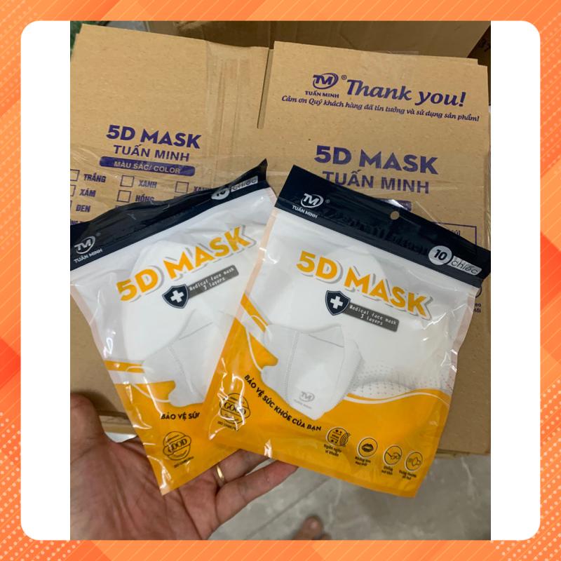 Sỉ 1 thùng khẩu trang 5D (gồm 100 cái)