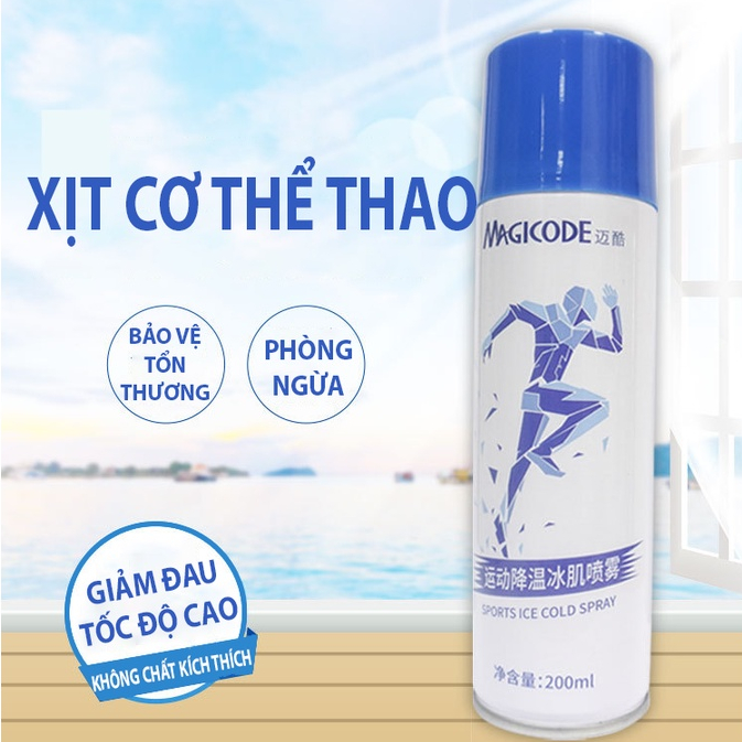 Xịt Lạnh Giảm Đau Thể Thao Magicode - Chai 250ml