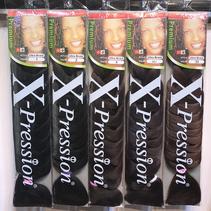 Falling Down 82Inch 165g Xpression Braids Hair Extension Expression Twist Jumbo Braid Long Pre Stretched Crochet Braiding Hair for Women
