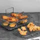 Air Fryer Rack Air Fryer Oven Grill Steamer Stainless Steel 3 Layers Mesh Grill Basket Stackable Multifunctional Kitchen Gadgets. 
