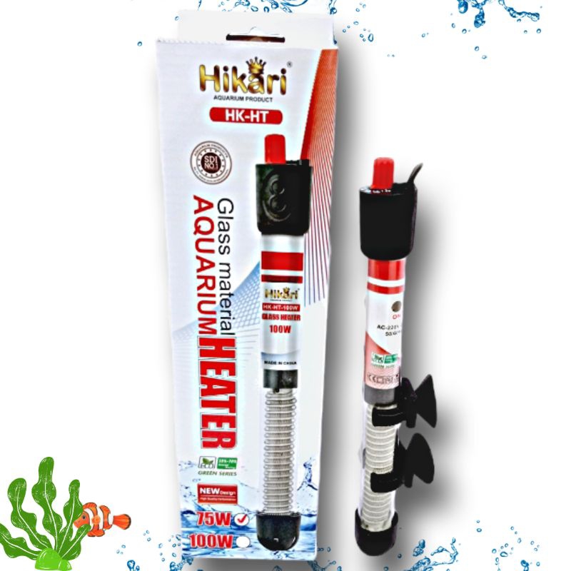 Heater pemanas aquarium HIKARI 25watt 50watt 75watt 100watt