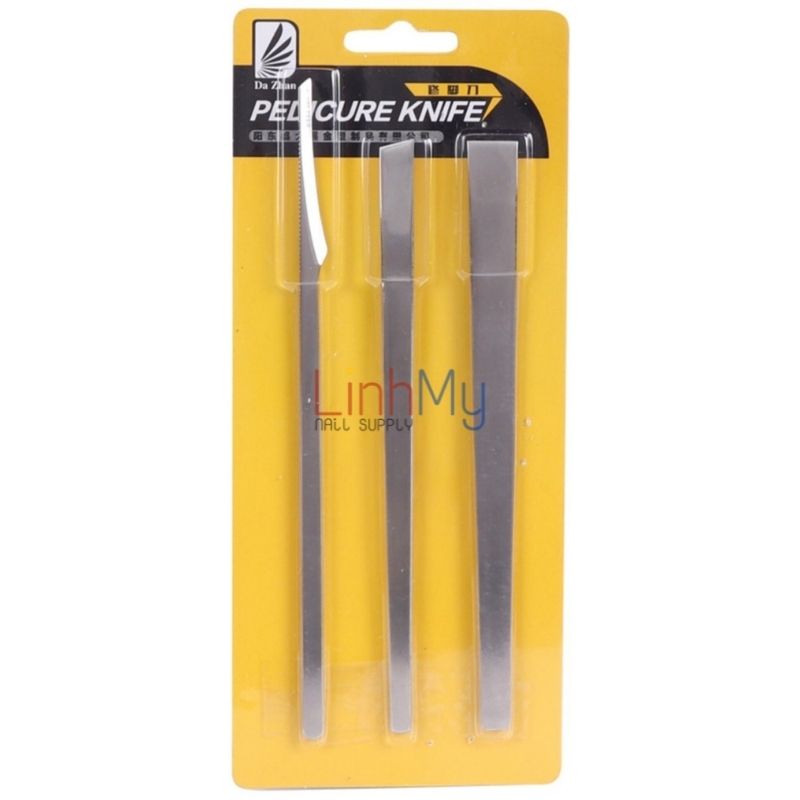 Bộ dao chà gót thép không gỉ cao cấp